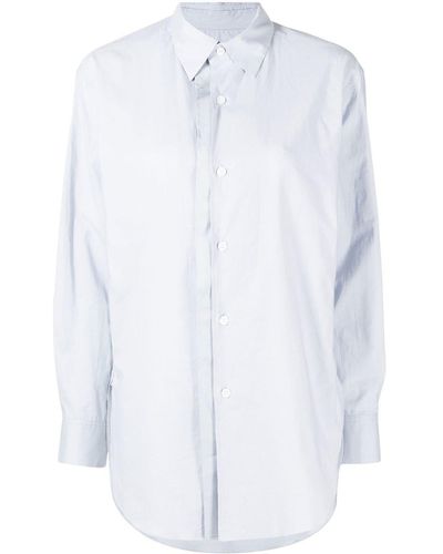 Yohji Yamamoto Double-front Oversized Shirt - White