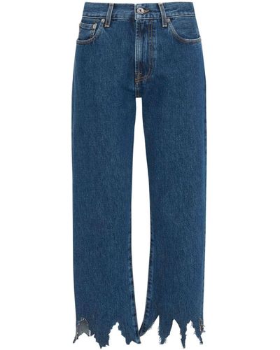 JW Anderson Jeans mit Laser-Cuts - Blau