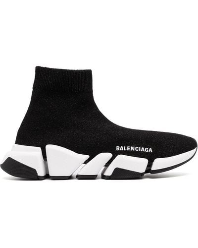 Balenciaga Speed 2.0 Knitted Trainers - White