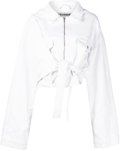 OTTOLINGER Cropped Denim Jacket - White