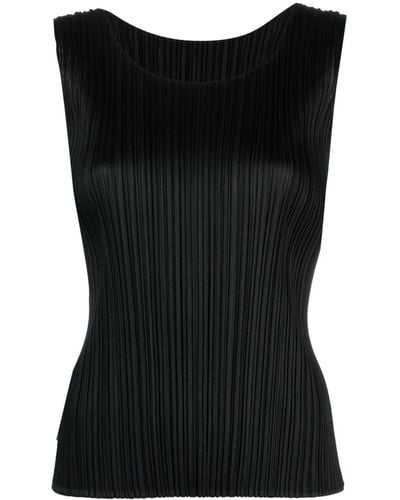 Pleats Please Issey Miyake Top Monthly Colors May - Negro