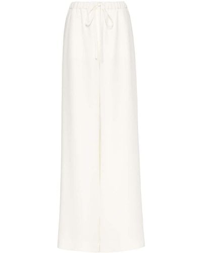 Valentino Garavani Pantalon Cady Couture - Blanc