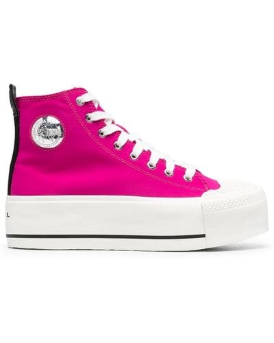 DIESEL S-astico Wedge Sneakers - Pink