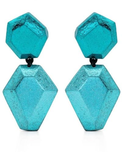 Monies Nebu Clip-on Earrings - Blue