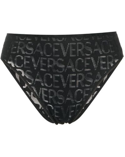 Versace Allover ハイウエスト ショーツ - ブラック