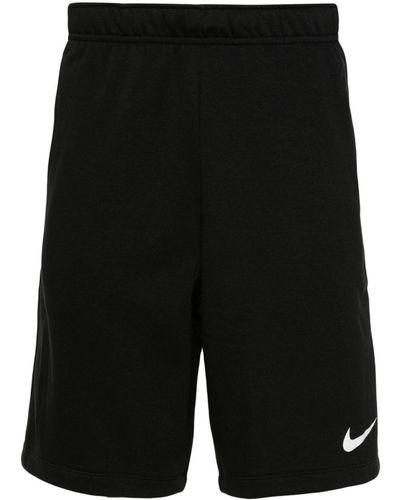 Nike Sport-Shorts mit Logo-Print - Schwarz