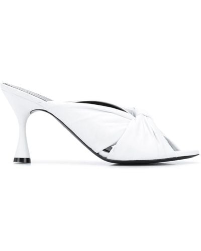 Balenciaga Drapy 80mm Sandals - White