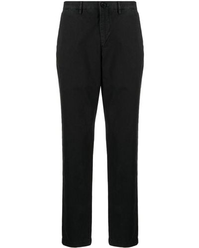 PS by Paul Smith Zebra-embroidered Twill Straight-leg Pants - Black