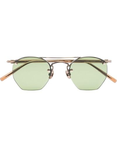 Matsuda Geometric Rimless Sunglasses - Green