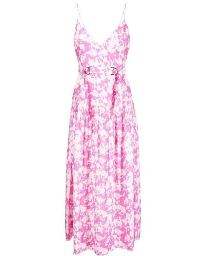 Acler Busby Open-back Sleeveless Dress - Pink