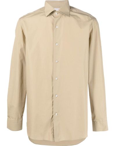 Caruso Classic Cotton Shirt - Natural