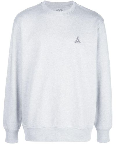 Palace Sweater Met Ronde Hals - Grijs