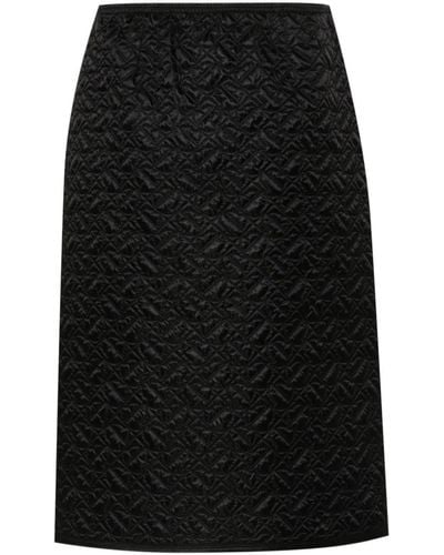 Moncler Quilted Pencil Skirt - Black