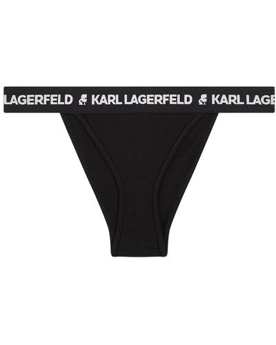 Karl Lagerfeld Calzoncillos con logo en la cintura - Negro