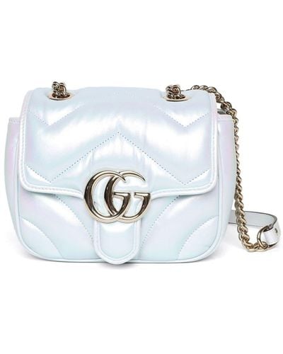 Gucci Mini GG Marmont Shoulder Bag - White