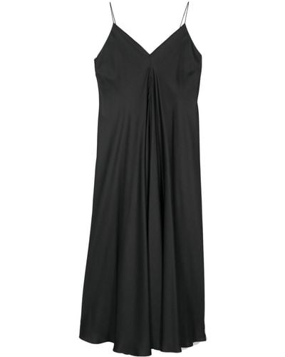 Rohe Asymmetric Silk Dress - Black