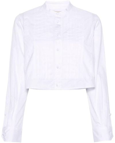 Zadig & Voltaire Theby Pleated Cotton Shirt - White