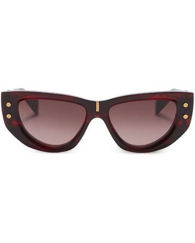 BALMAIN EYEWEAR B-muse Cat-eye Frame Sunglasses - Brown