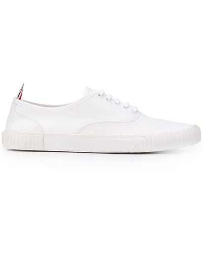 Thom Browne Heritage Canvas Sneakers - White