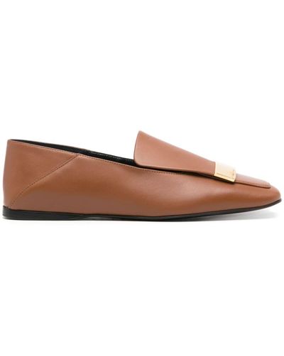 Sergio Rossi Sr1 Leather Loafers - Brown