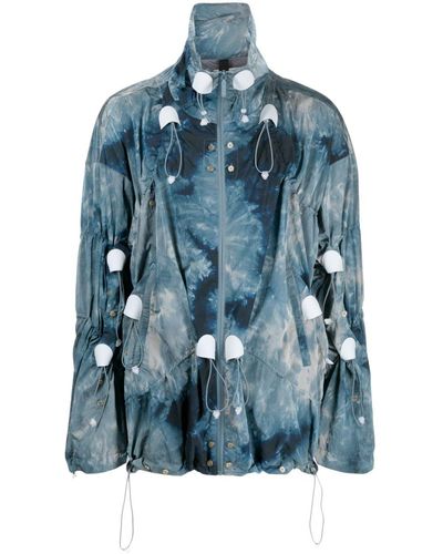 A.A.Spectrum光谱 Crinkled-coated Finish Jacket - Blue