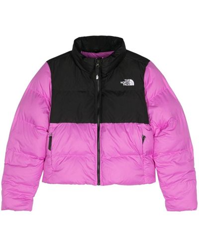 The North Face Saikuru Cropped Puffer Jacket - Pink