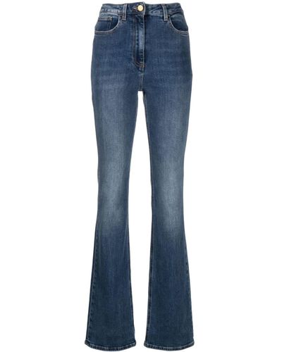 Elisabetta Franchi Flared High-waisted Jeans - Blue