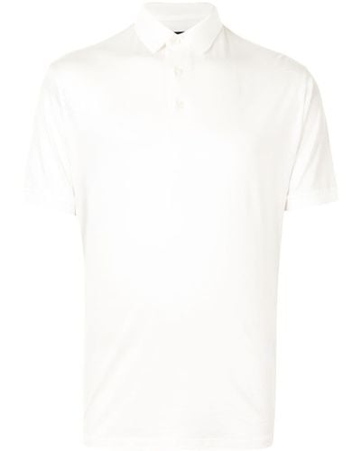 Emporio Armani Side Logo Print Polo Shirt - White
