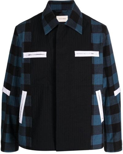 Craig Green Plaid-pattern Worker Jacket - Black