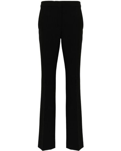 Moschino Pantalon droit à plis marqués - Noir