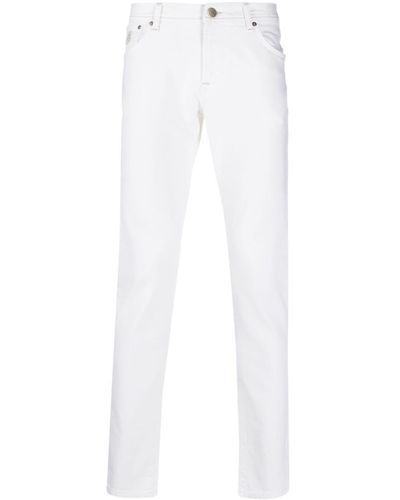 Corneliani Low-rise Skinny Trousers - White