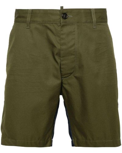 DSquared² Caten Bros Paneled Shorts - Green