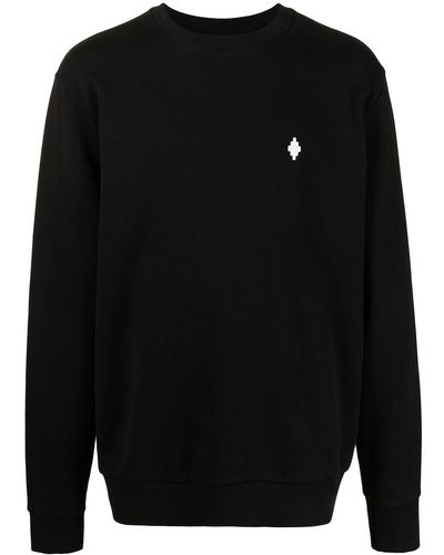 Marcelo Burlon Logo-print Cotton Sweatshirt - Black