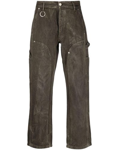 Etudes Studio Youth Canvas Dyed Trousers - Grey
