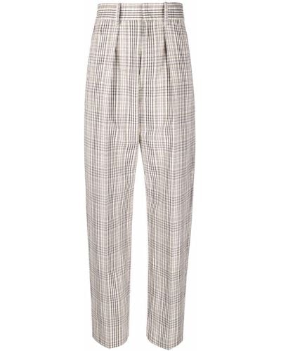 Isabel Marant Pantalones a cuadros - Neutro