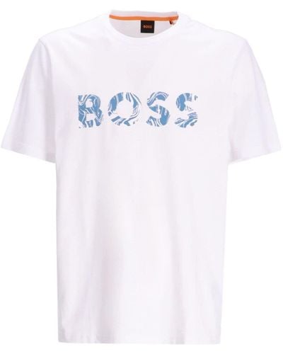 BOSS Logo-print T-shirt - White