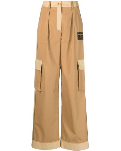 Moschino Two-tone Cargo Pants - Natural