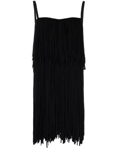 N°21 Fringe Sleeveless Dress - Black
