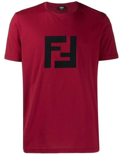 Fendi Ff ロゴ Tシャツ - レッド