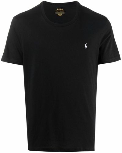 Polo Ralph Lauren Polo Pony-embroidered Cotton T-shirt - Black