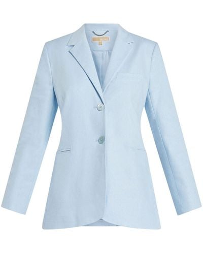 Michael Kors Tailored Single-breasted Blazer - Blue