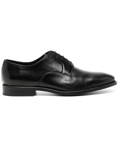 Paul Smith Almond-toe leather derby shoes - Noir