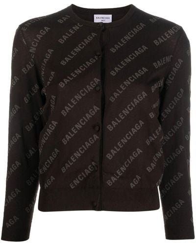 Balenciaga Vest Met Logoprint - Zwart