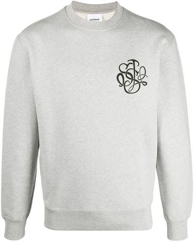 Soulland Sweatshirt aus Bio-Baumwolle - Grau
