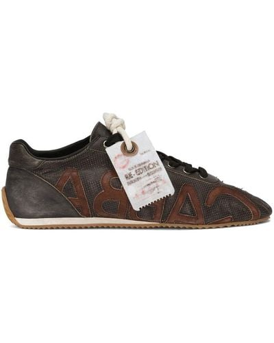 Dolce & Gabbana Thailandia Leather Sneakers - Brown