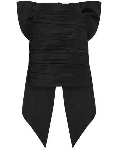 Rebecca Vallance Homecoming Bow-detail Skirt - Black