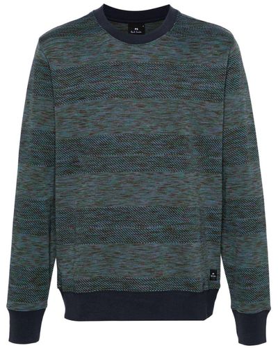PS by Paul Smith Striped Long-sleeve Sweatshirt - Grey