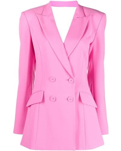 Monot Mini-jurk Met Dubbele Rij Knopen - Roze
