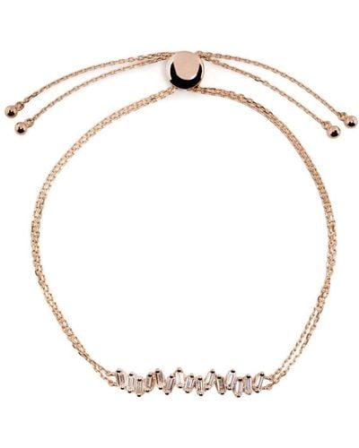 Suzanne Kalan 18kt Rose Gold Willow Diamond Bracelet - White