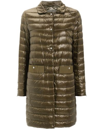 Herno Padded Quilted Coat - Green
